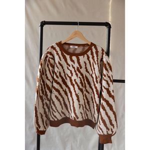 Animal print sweater
